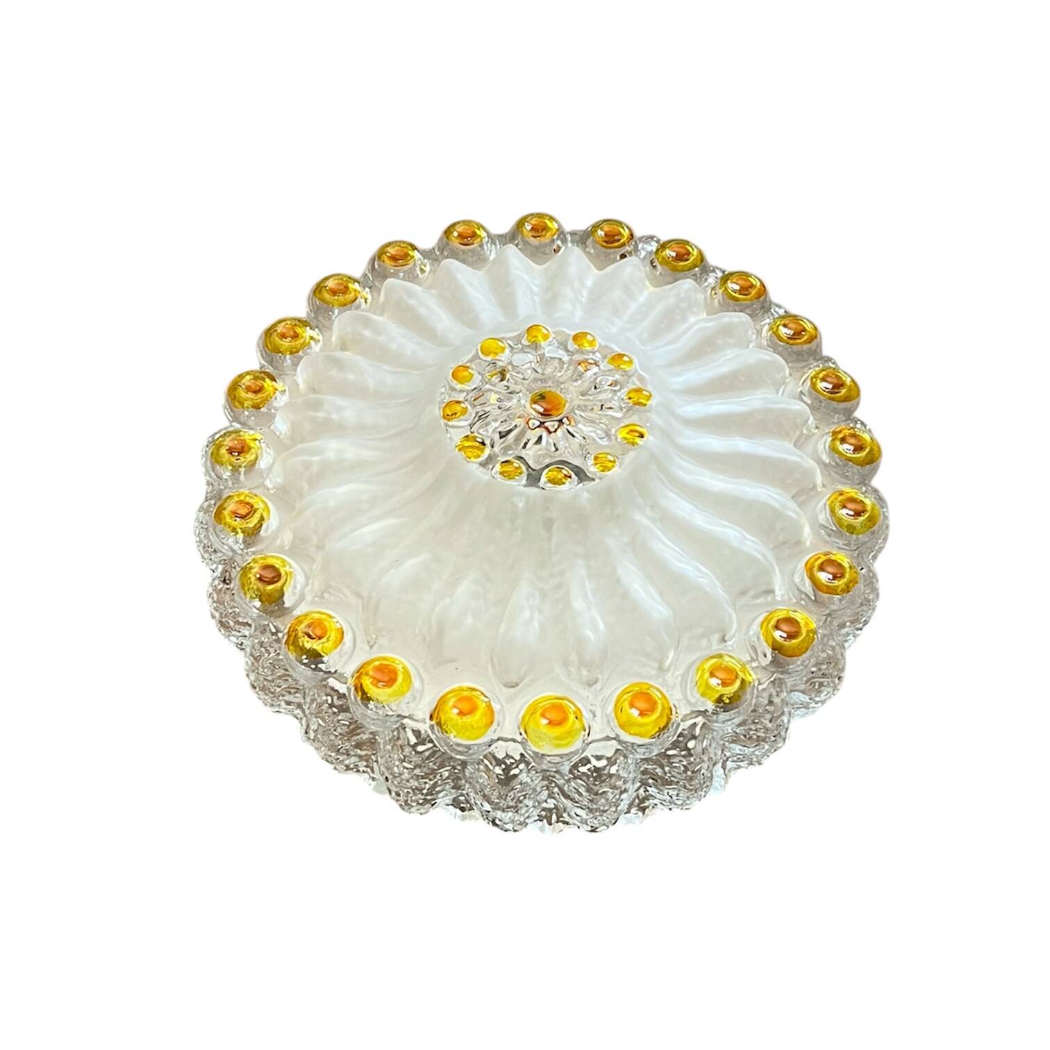 Wall light or round ceiling light in Murano or Limburg glass type.