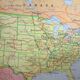 School map United States Vidal Lablache 60's