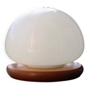 Lampe champignon en opaline