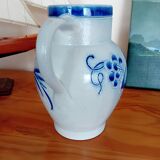 Large pitcher Alsace sandstone signed