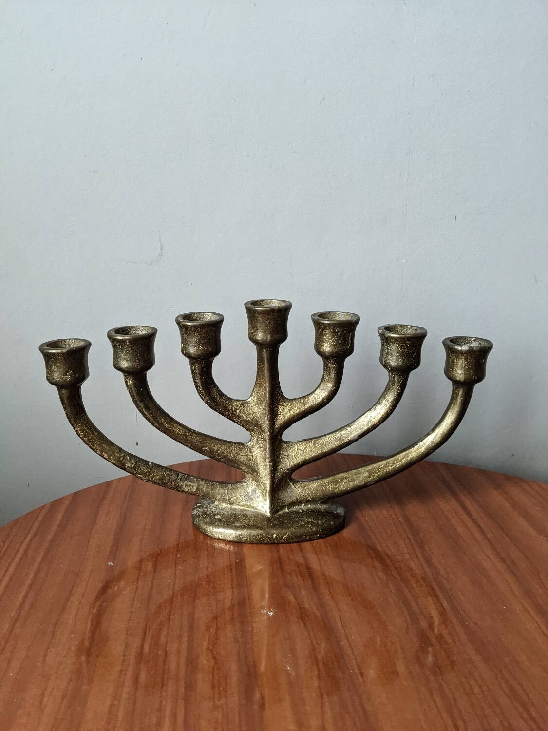 Bronze chandelier Scandinavian brutalist decoration