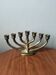 Bronze chandelier Scandinavian brutalist decoration