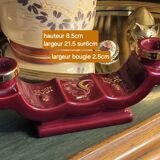 Art Deco ceramic candle holder