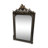 Miroir ancien style baroque noir et doré 161x92 cm