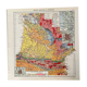Old map of the Nouvelle-Aquitaine and Pyrenees region from 1945