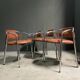 Ensemble de 4 chaises design italiennes des années 1970