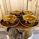Set of Ochre Villeroy & Boch Soup Bowls and Plates from the Picnic Series