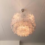 Lucite 1960 three-tier chandelier s