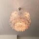 Lucite 1960 three-tier chandelier s