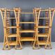 Vintage bamboo wall unit, 1970s