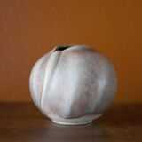Small vintage ball vase, ceramic vase, interior decoration, pottery