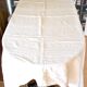 Woven linen country tablecloth - old square tablecloth 160x160 *B3*
