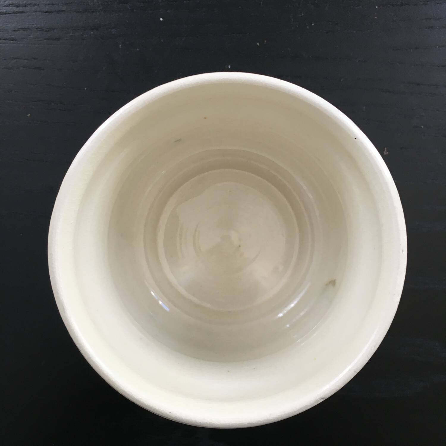 Signed striped flowerpot