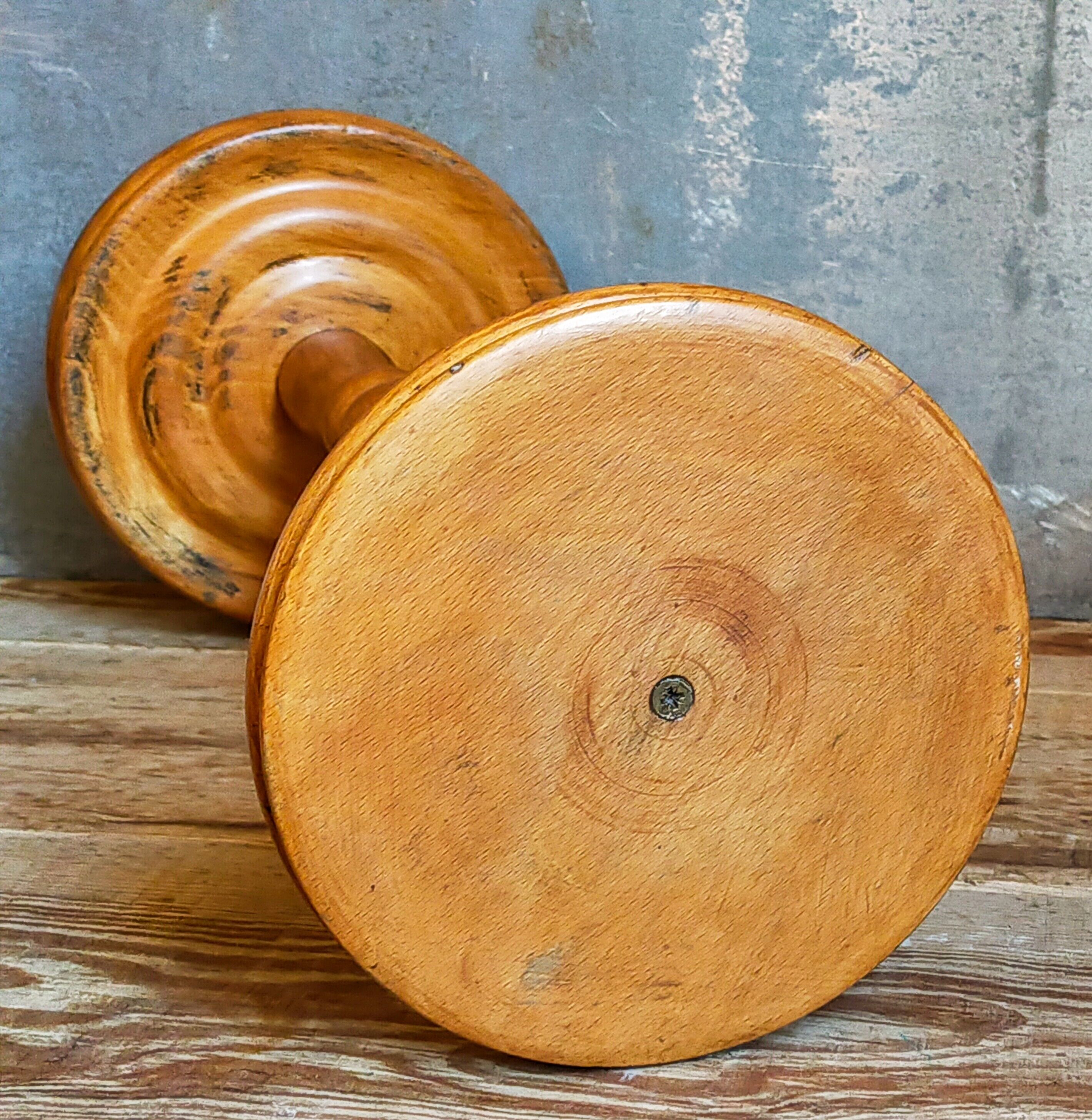 Plant harness in solid wood turned vintage