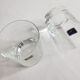 Deux verres à whisky en cristal taillé (cristallerie de haute bretagne)