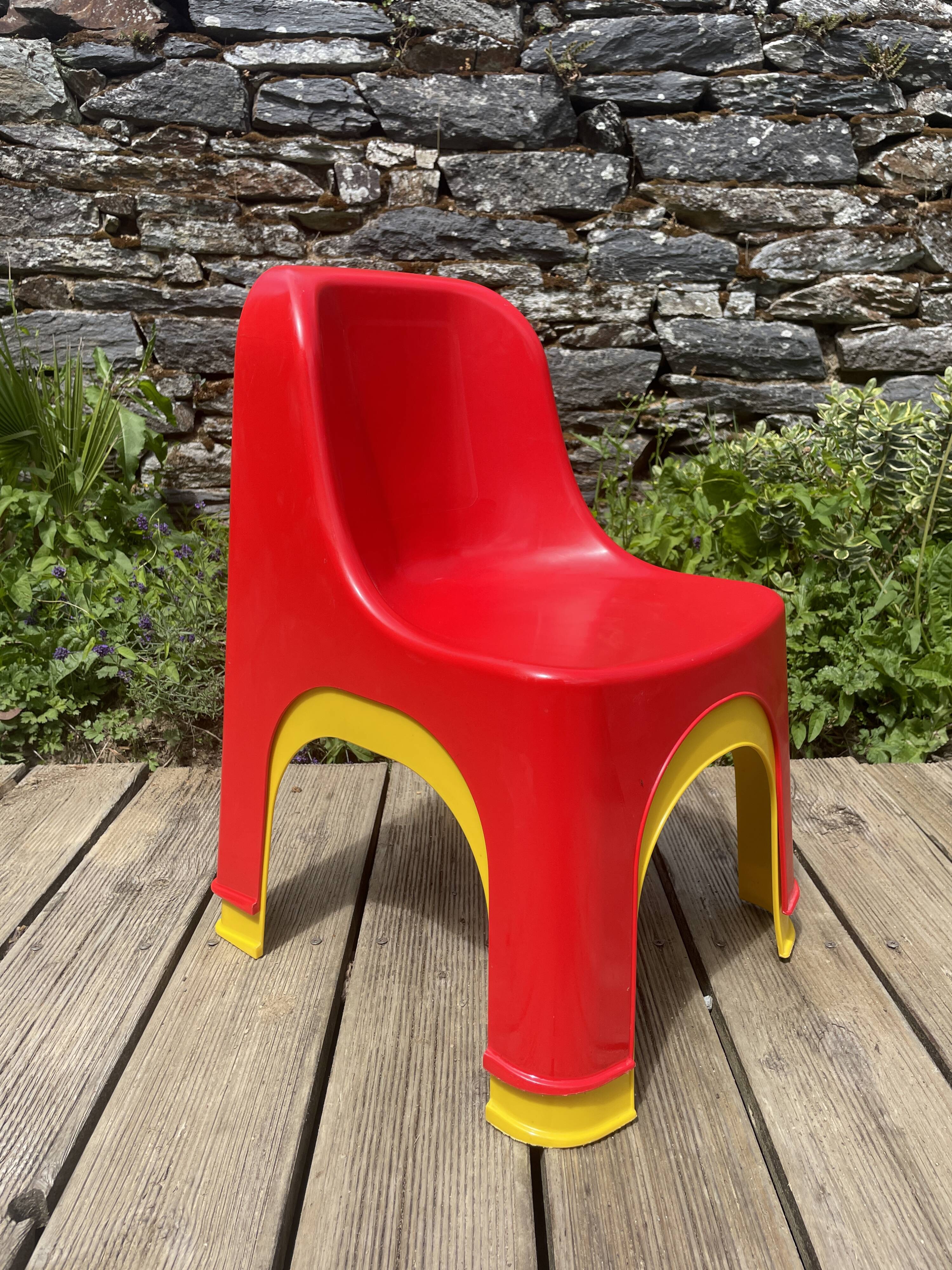 Paire de chaises colorées pour enfants