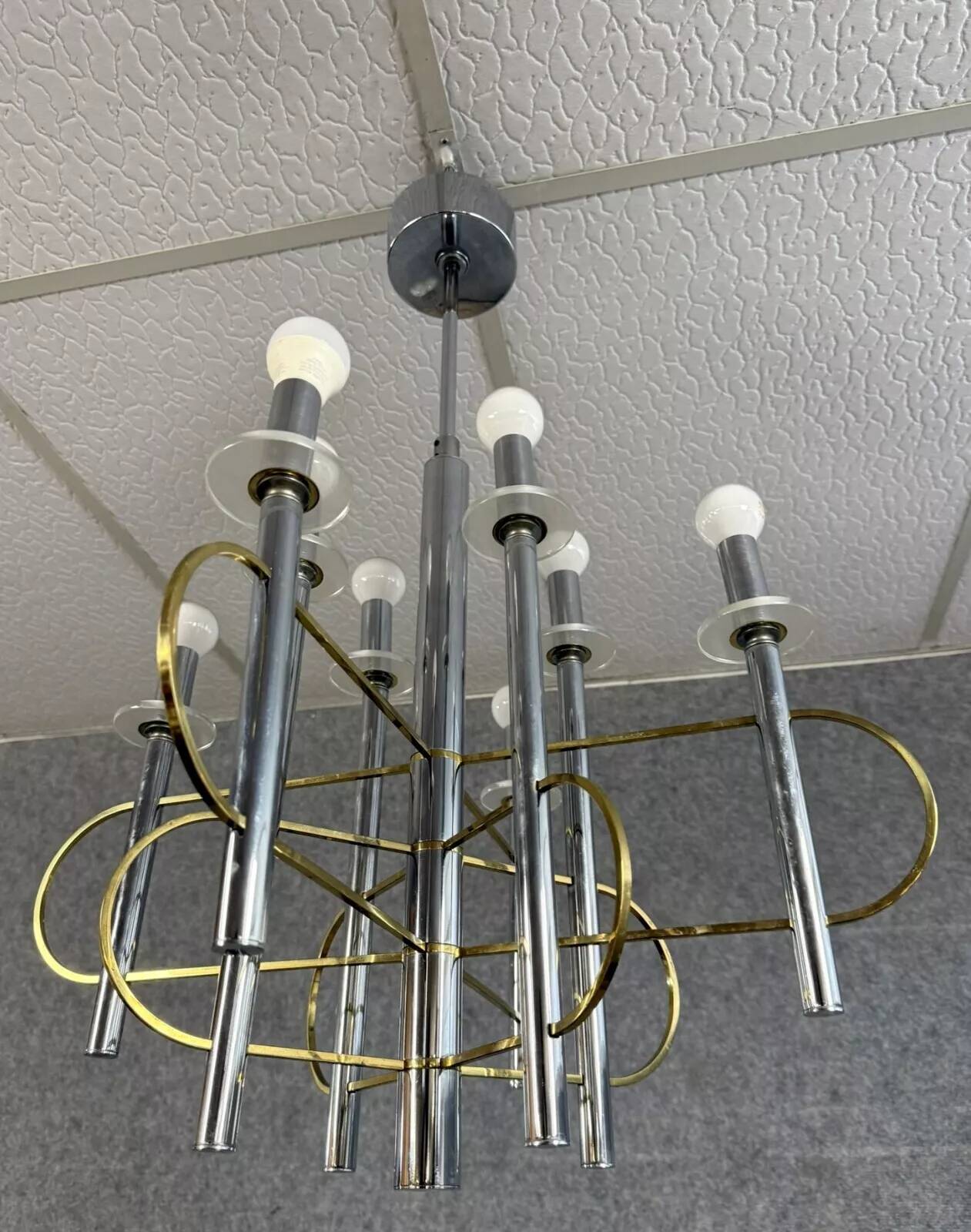 Sciolari (20th century): chandelier with eight lights