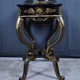 Painted wooden work table, Napoleon III period – mid 19th century