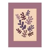 Collage on old paper inspired by Matisse