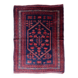 Handmade vintage Caucasian Karabagh rug 120cm x 179cm, 1940s