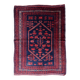 Handmade vintage Caucasian Karabagh rug 120cm x 179cm, 1940s