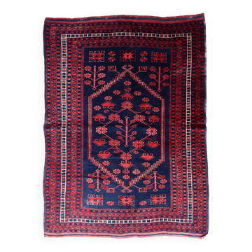 Handmade vintage Caucasian Karabagh rug 120cm x 179cm, 1940s