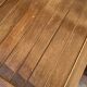 Three wooden folding chairs