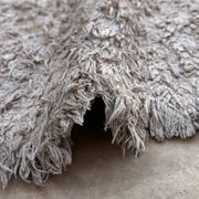 Moroccan Boucherouite rug white - 193 x 177 cm