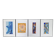 Set of 4 abstract artist proofs – Signed GW – Circa 1990