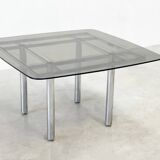 Chrome tubular dining table