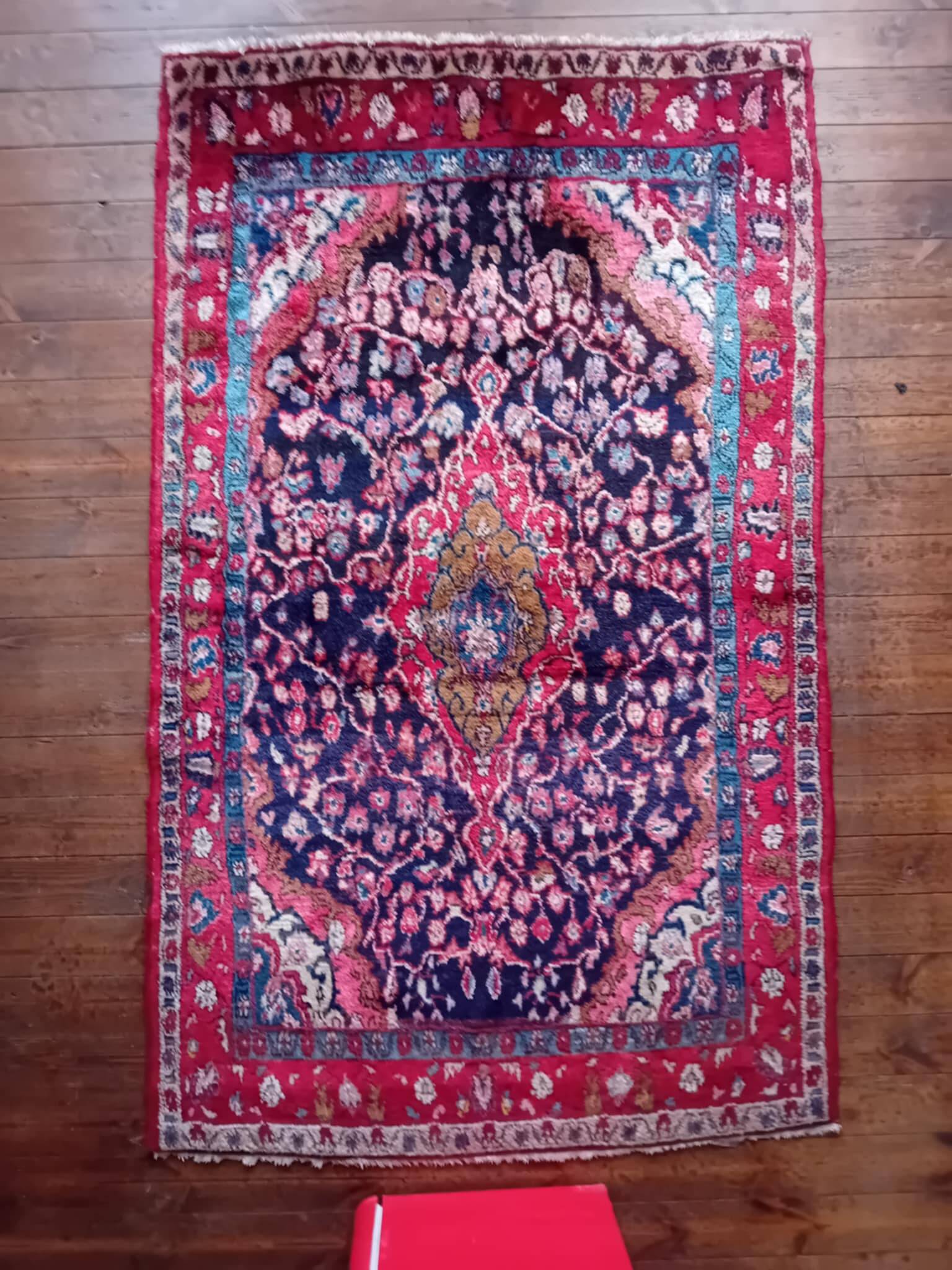 Handmade Persian Hamadan Rug 210x130cm