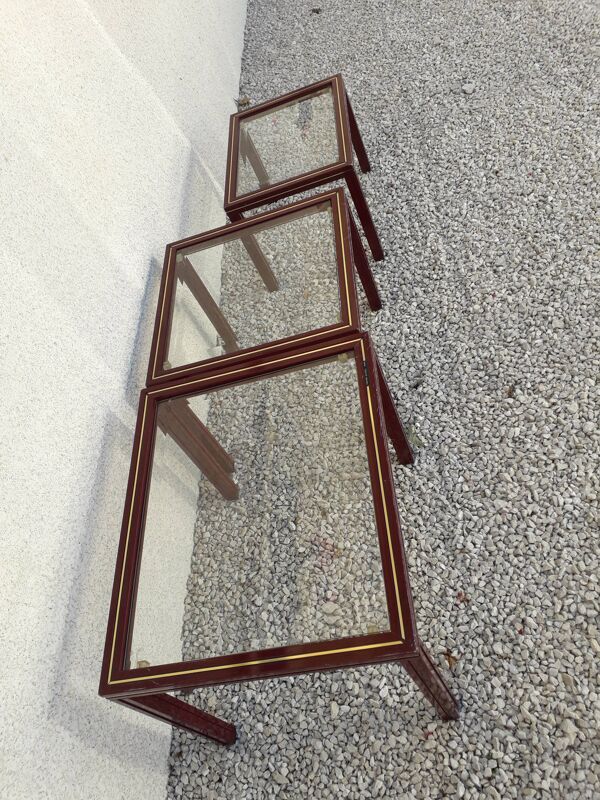 Set de 3 tables gigognes pierre vandel