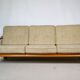 Vintage Scandinavian three-seater teak sofa, 1970s