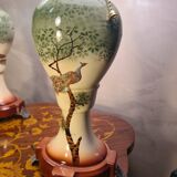 pair of ceramic lamps, Art Nouveau 1900 with 30 slight signs of wear visible