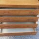 Commode 4 tiroirs pieds compas année 50 vintage