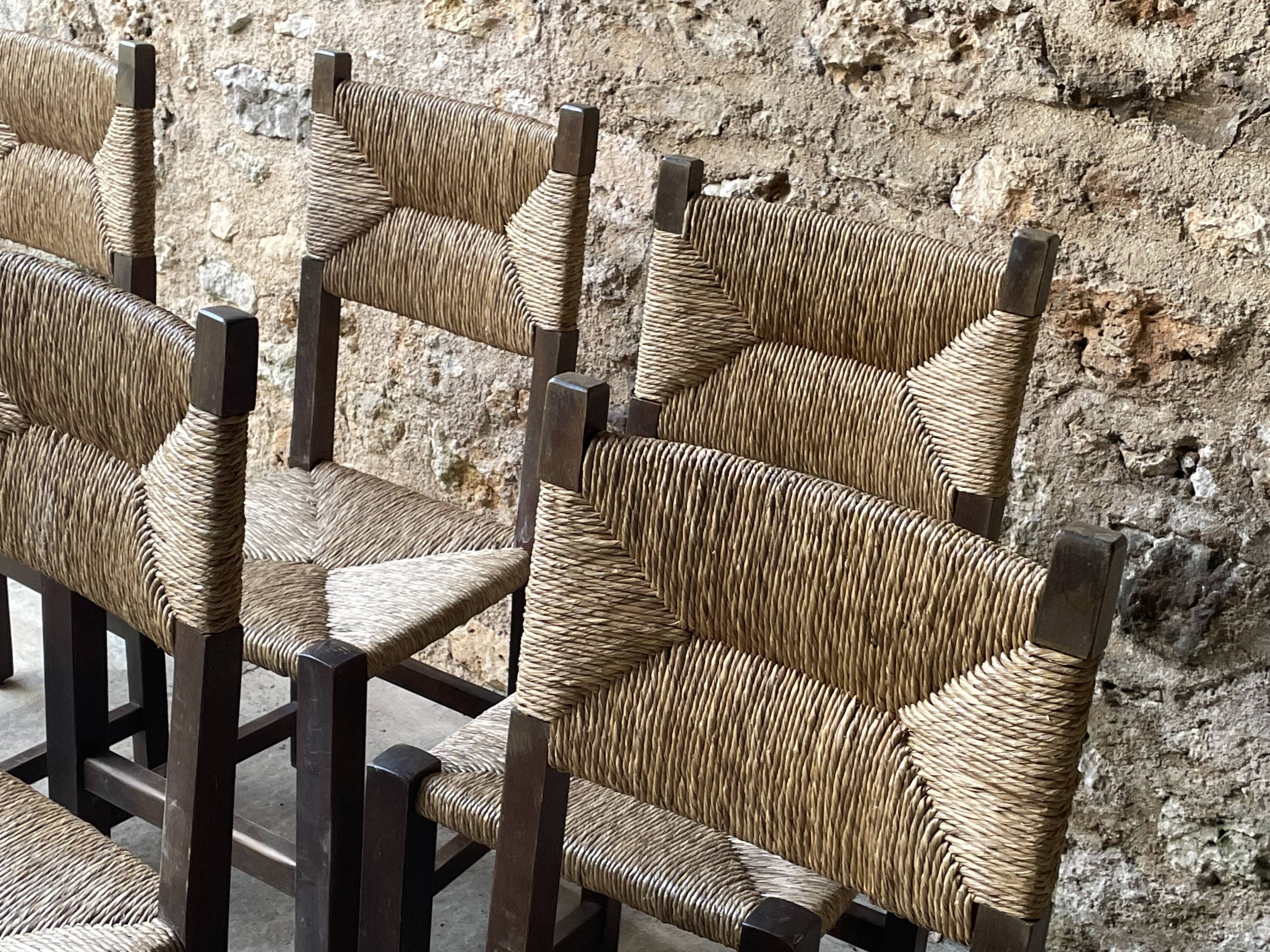 Vintage straw chairs