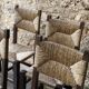 Vintage straw chairs