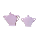 Théière and its pink ceramic sugar maker Art Deco