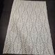 Vintage rug with plant pattern - Contemporary style