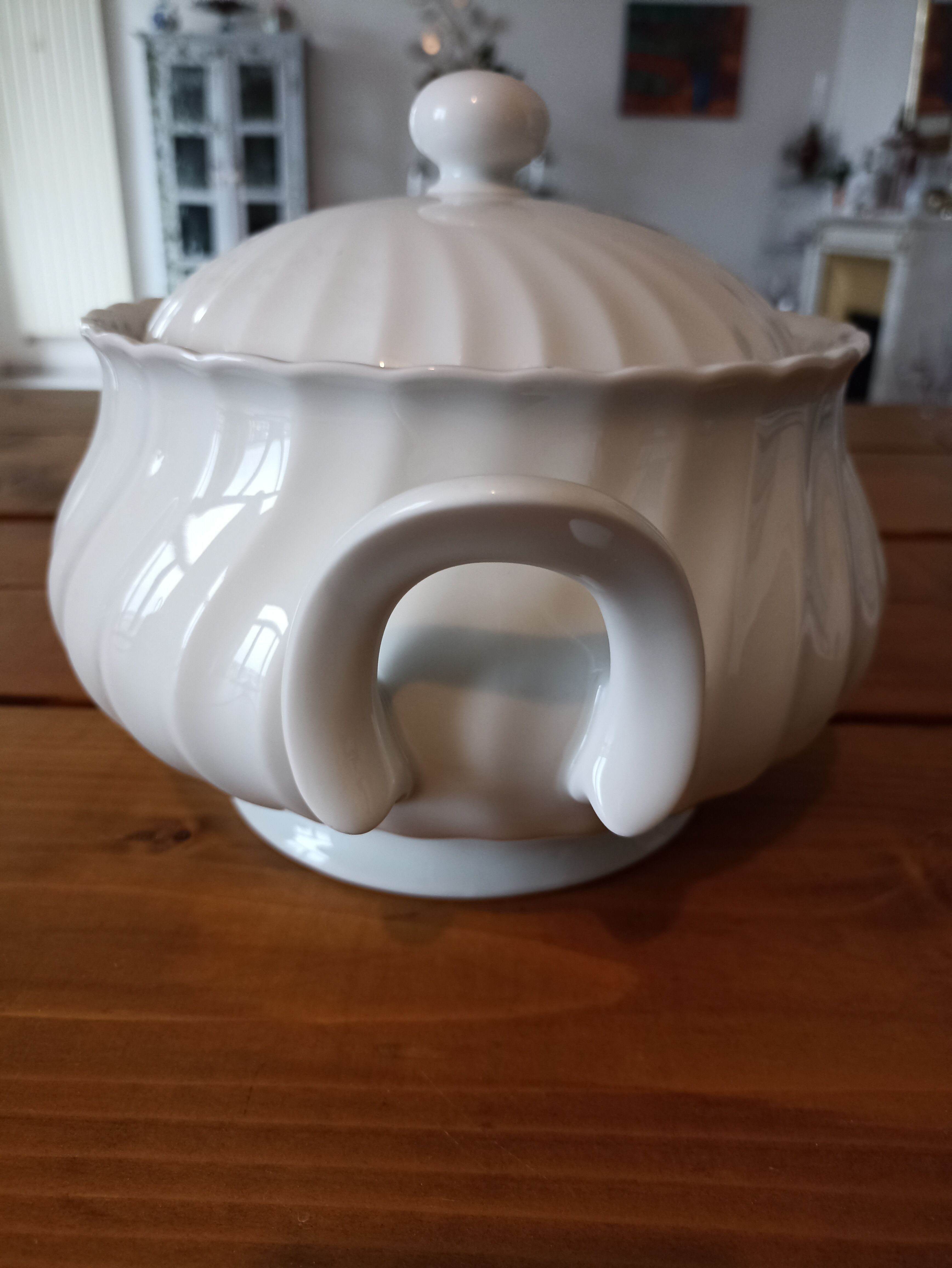 Vintage mid-century white tureen, wunsiedel bavaria germany