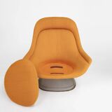 Model 1705 easy chair and ottoman set by Warren Platner for Knoll