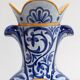 Paire de vases en faïence de quimper - fin xixe