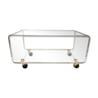 Coffee table with wheels, David Lange
