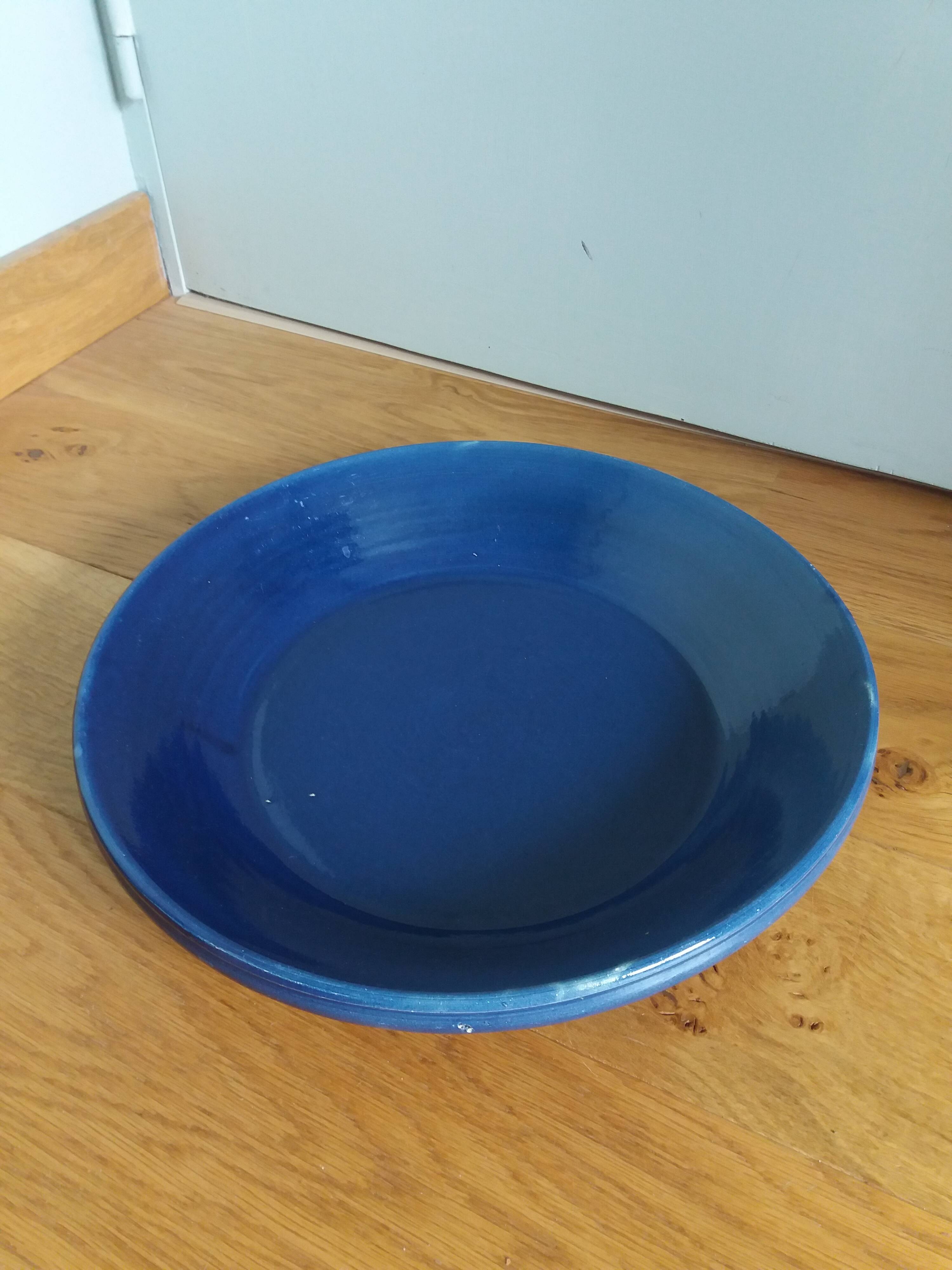 Plat saladier céramique artisanale 34 cm