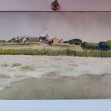 Watercolour by Michel Roubille, Saint Colomban 1977