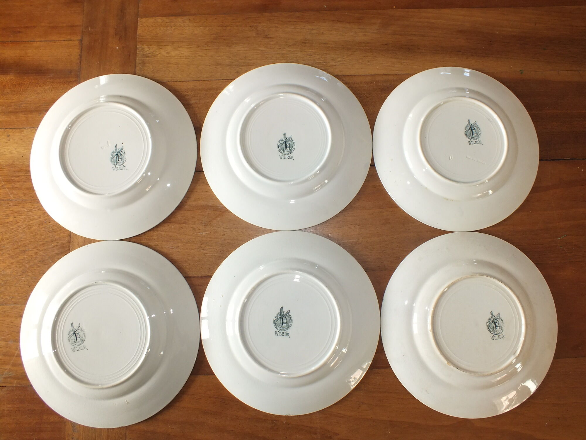 6 Flat plates in Iron Earth Moulin des Loups model Wilbur Lot 4