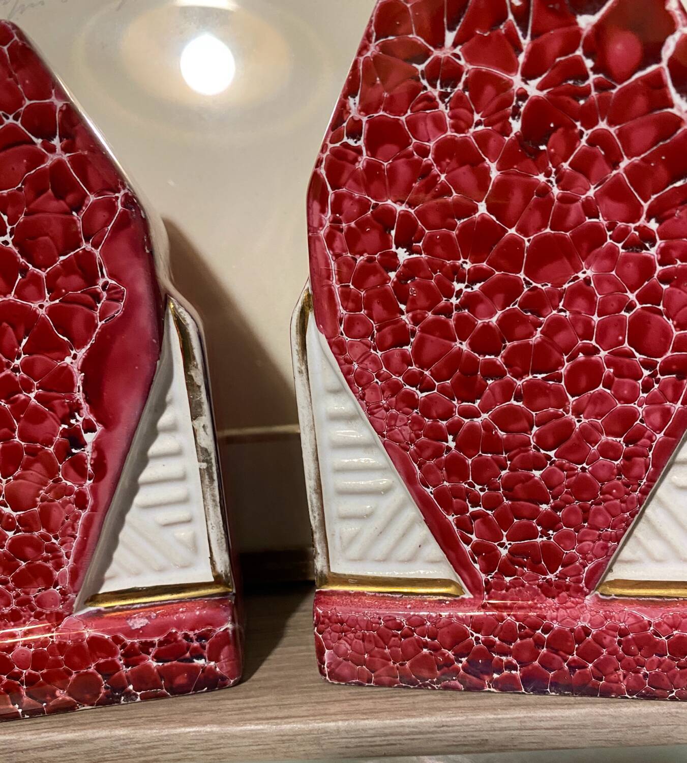 A pair of Art Deco vases