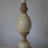 Lamp foot marble and wood 400mm (without lampshade)