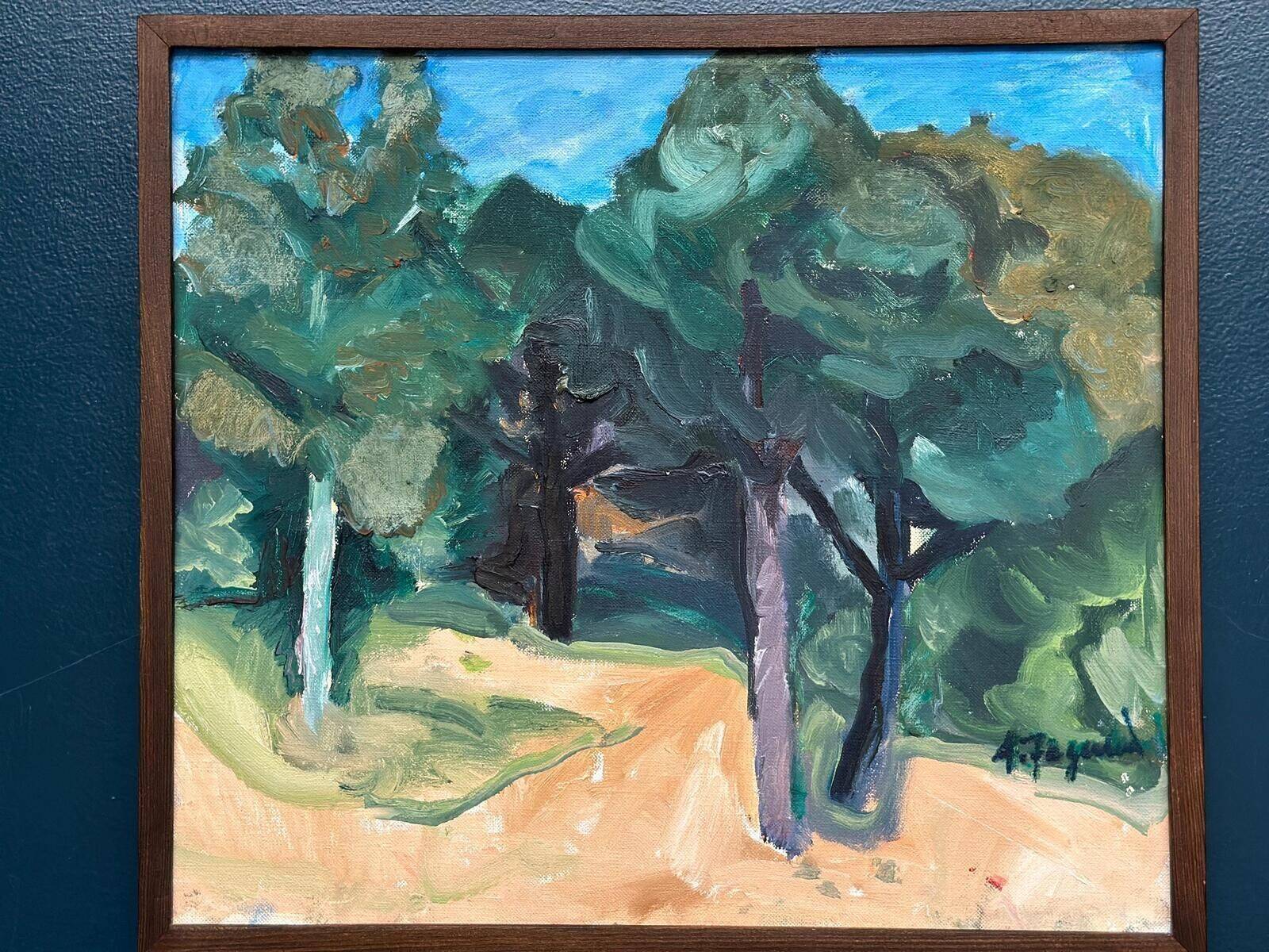 Original Swedish Oil On Canvas – “Gläntan” By Asta Fagerlund – Dated 1987 – Vintage & Framed – 48.5 × 43.5 Cm (19.1" × 17.1")