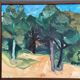 Original Swedish Oil On Canvas – “Gläntan” By Asta Fagerlund – Dated 1987 – Vintage & Framed – 48.5 × 43.5 Cm (19.1" × 17.1")